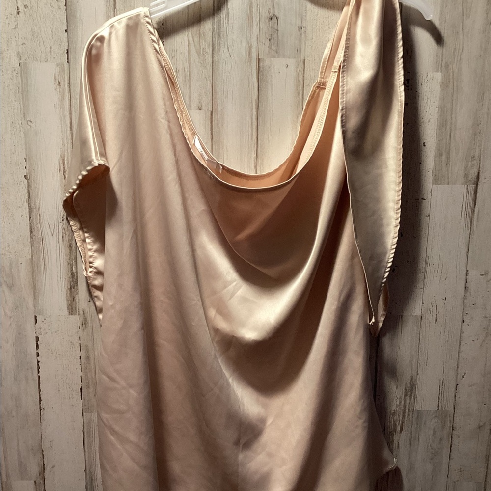 Elegant Cream Satin Blouse